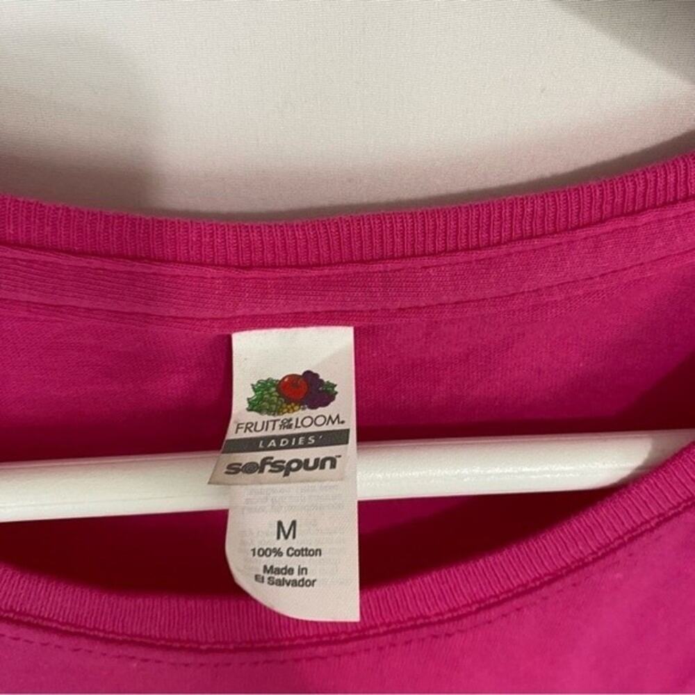 Fruit of the Loom Women’s Casual Short Sleeve Crewneck Tee Shirt Pink NWOT - Picture 4 of 8